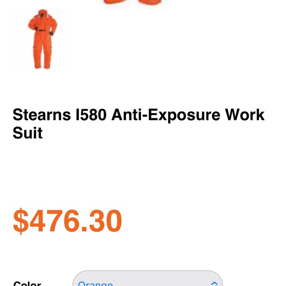 Stearns Challenger Anti-Exposure Suit PFD I580 - Picture 3 of 16